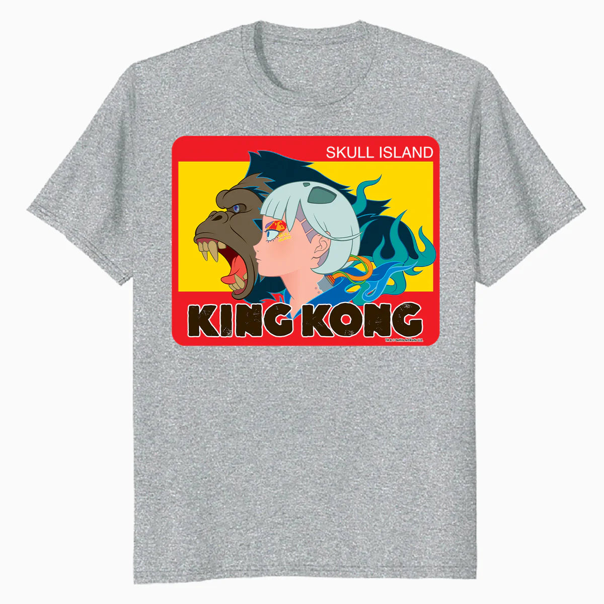 King Kong Skull Island Mitsume Character Pose Anime Classic Official Men's T-Shirt