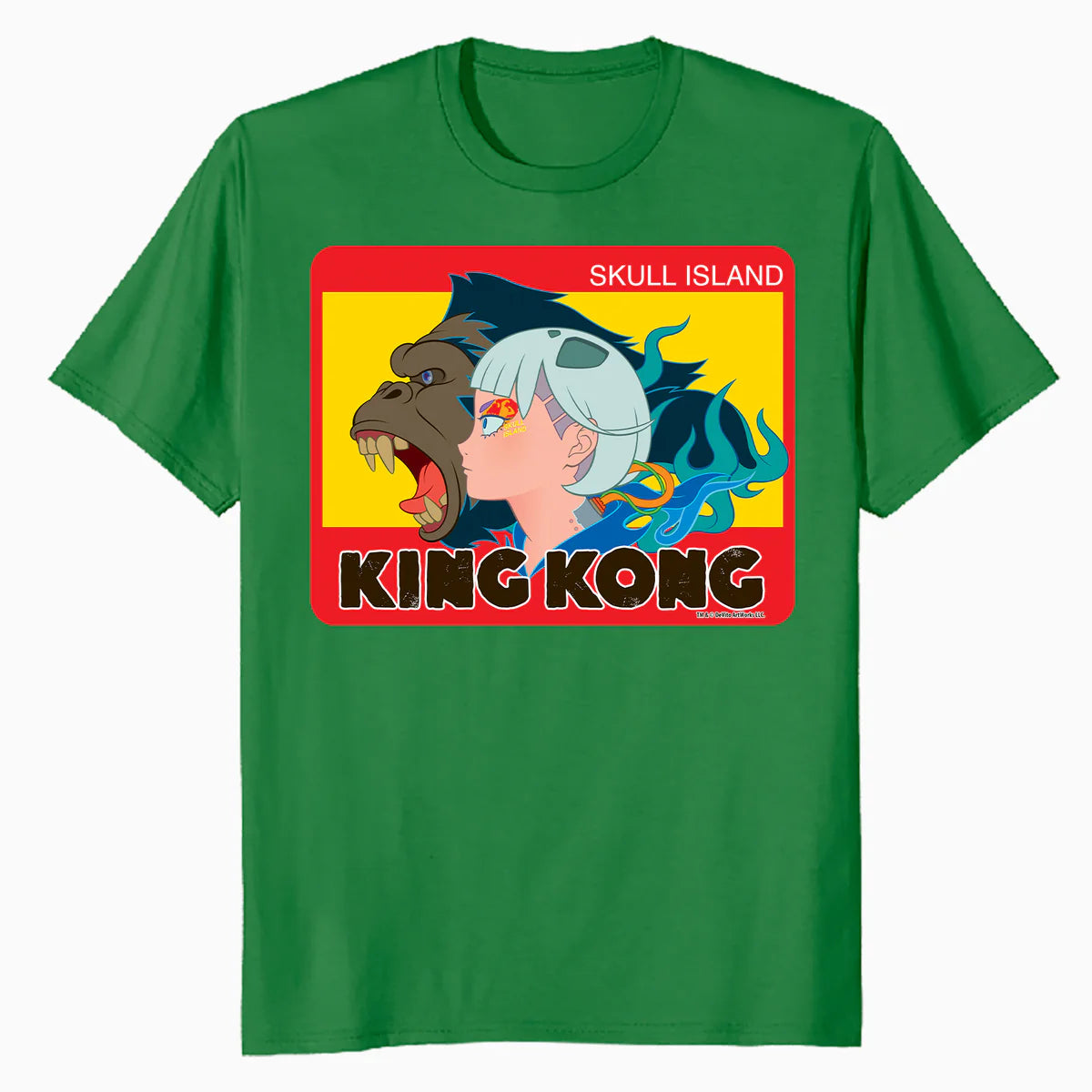 King Kong Skull Island Mitsume Character Pose Anime Classic Official Men's T-Shirt