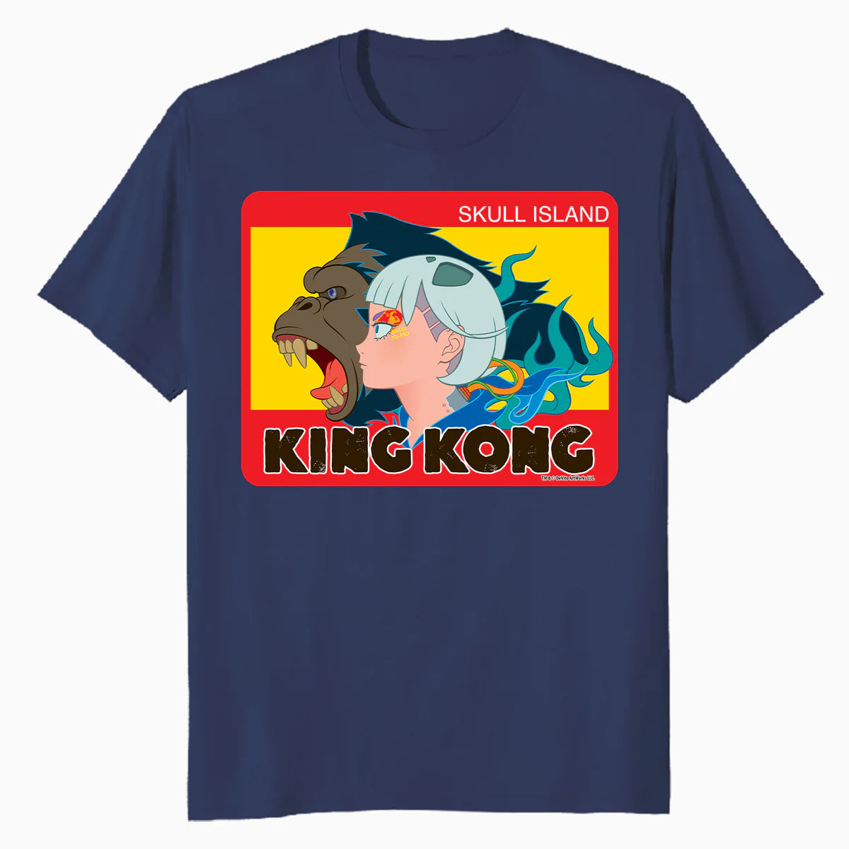 King Kong Skull Island Mitsume Character Pose Anime Classic Official Men's T-Shirt