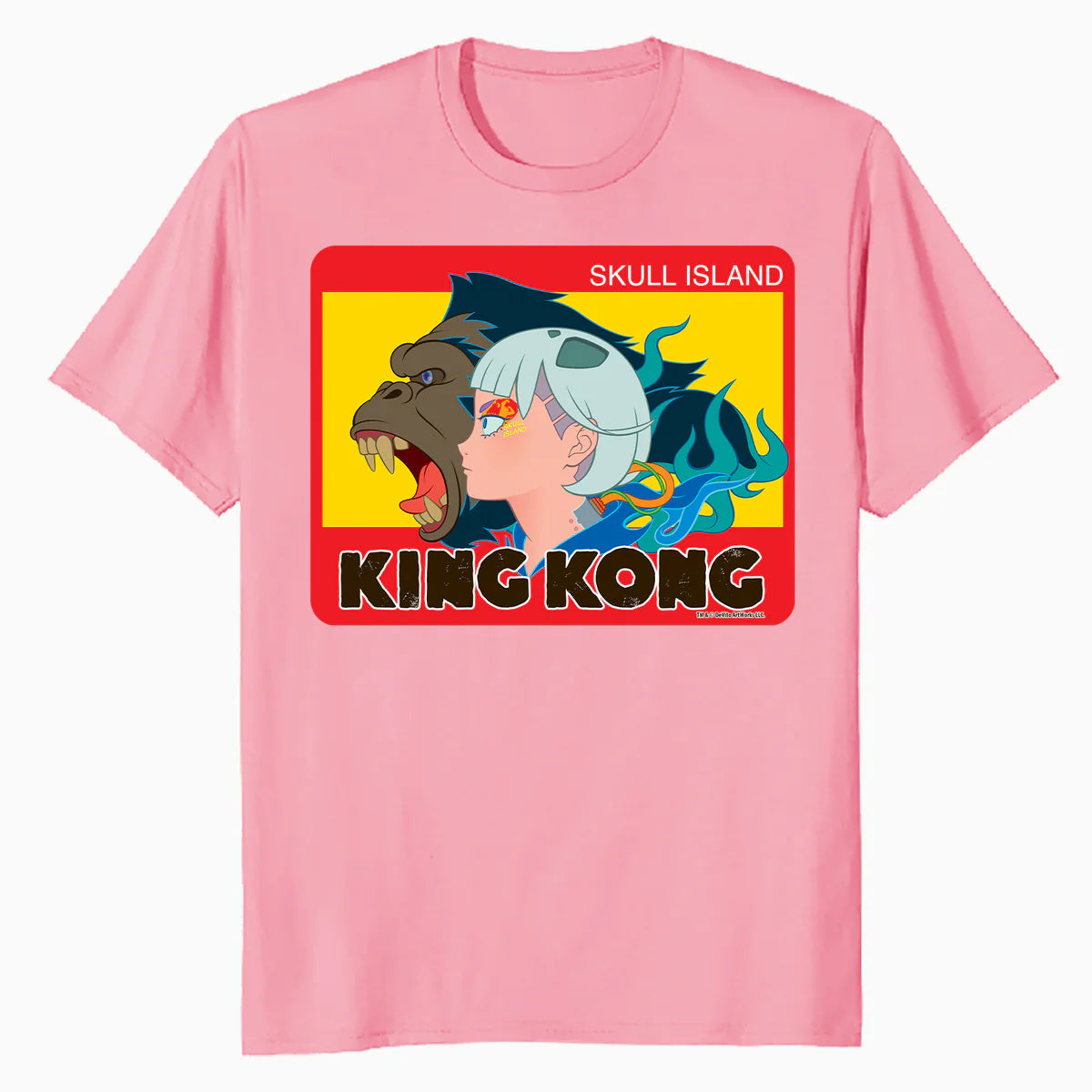 King Kong Skull Island Mitsume Character Pose Anime Classic Official Men's T-Shirt