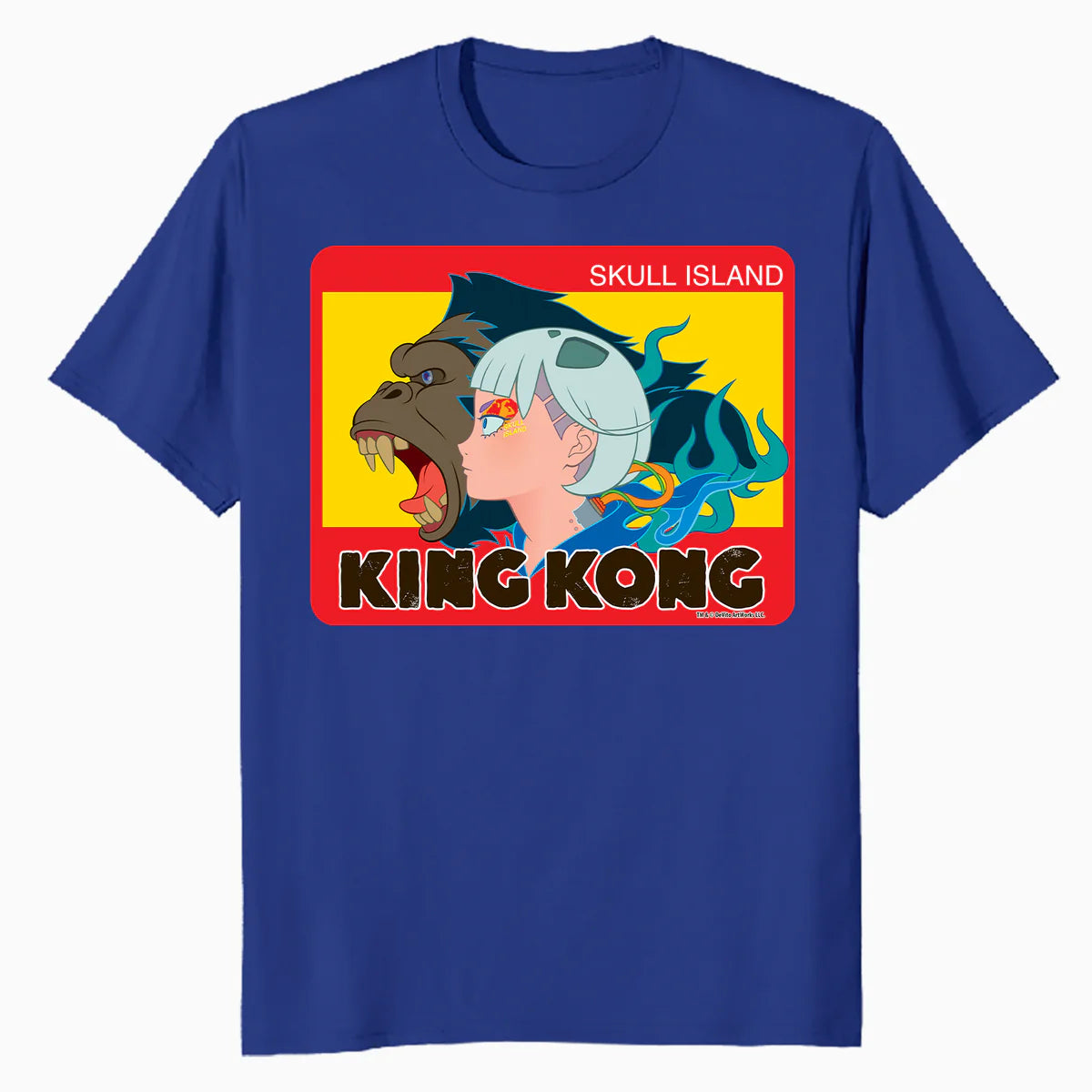 King Kong Skull Island Mitsume Character Pose Anime Classic Official Men's T-Shirt