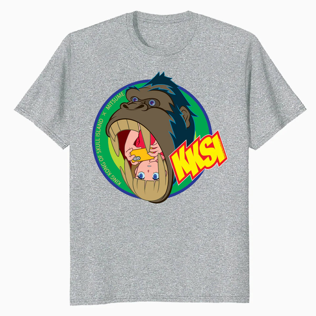 King Kong Skull Island Mitsume Gorilla Pose Anime Classic Official Men's T-Shirt