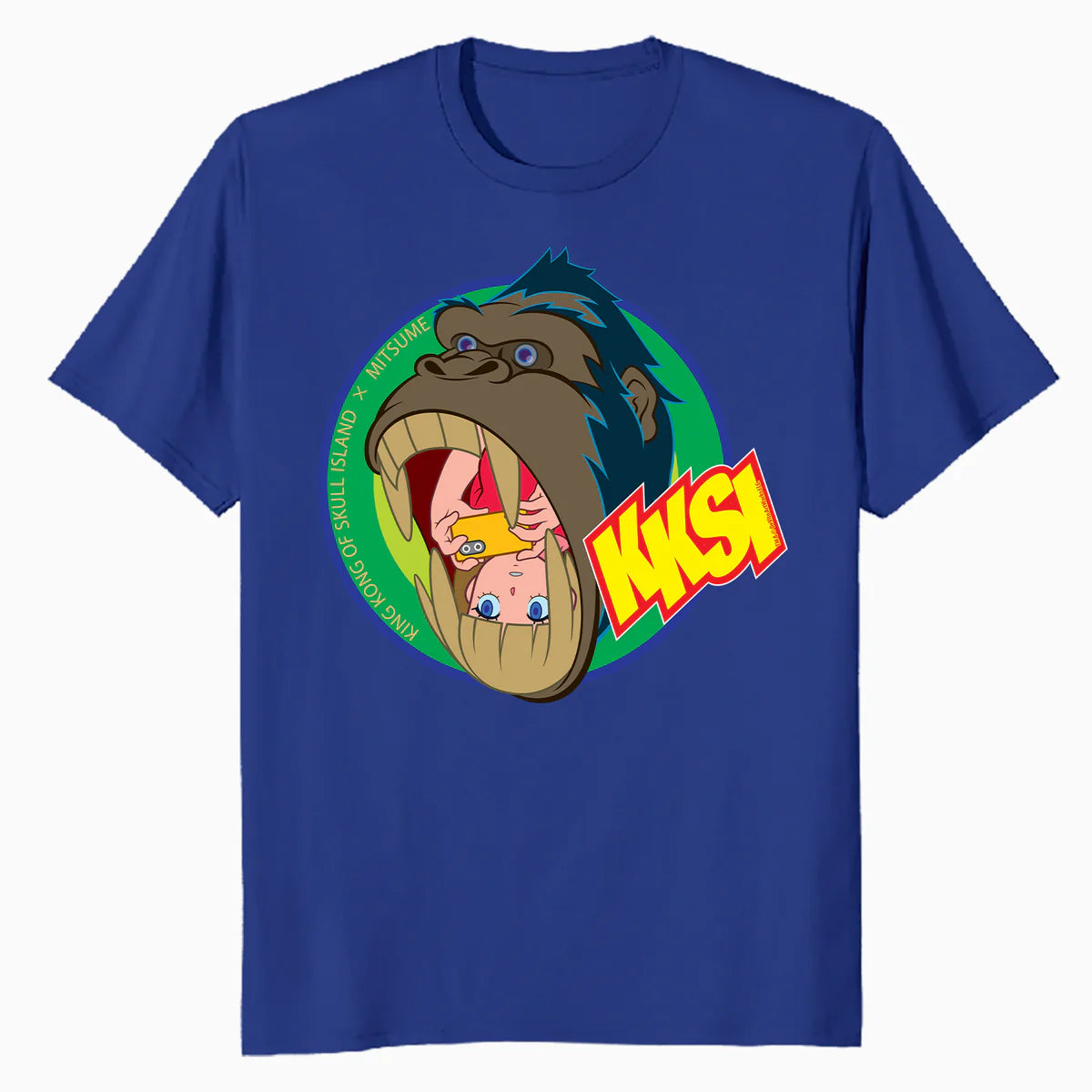 King Kong Skull Island Mitsume Gorilla Pose Anime Classic Official Men's T-Shirt