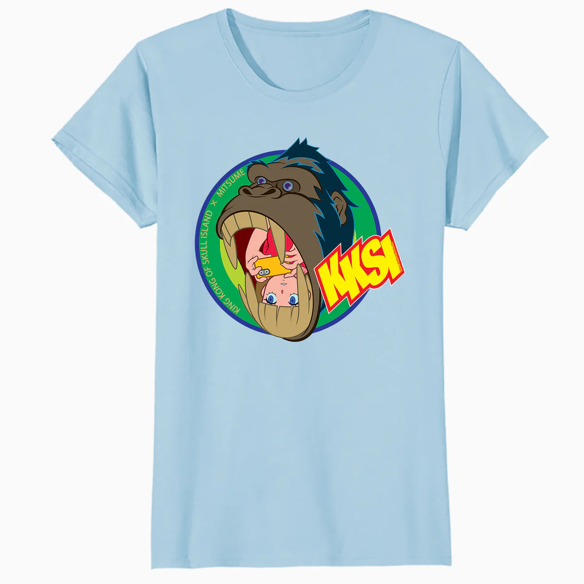 King Kong Skull Island Mitsume Gorilla Pose Anime Classic Official Women's T-Shirt