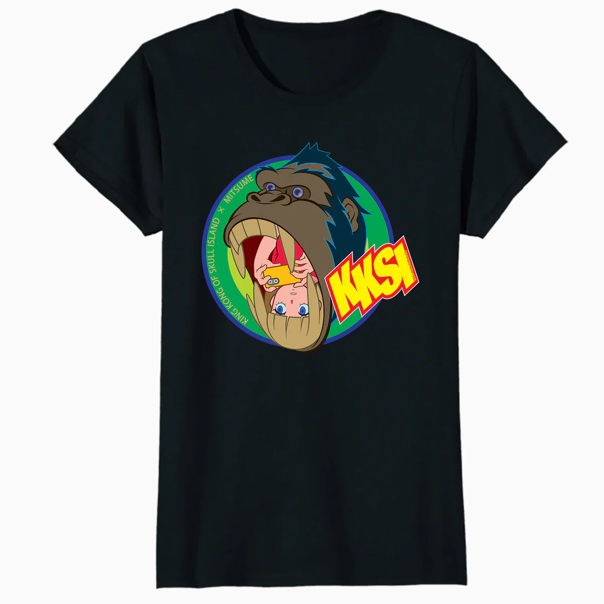 King Kong Skull Island Mitsume Gorilla Pose Anime Classic Official Women's T-Shirt