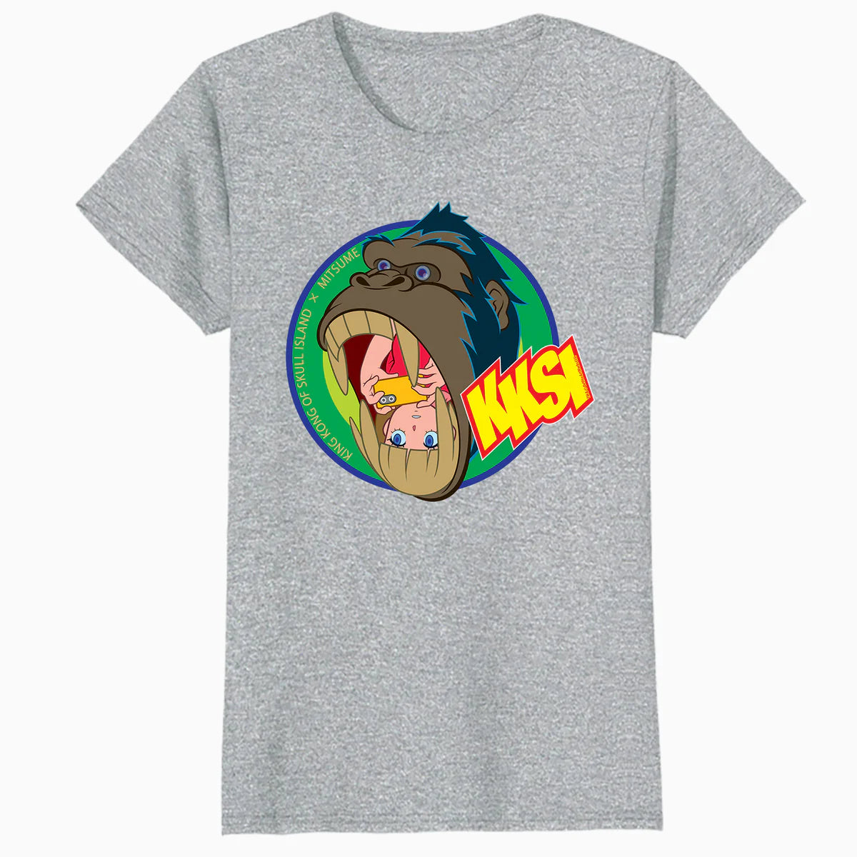 King Kong Skull Island Mitsume Gorilla Pose Anime Classic Official Women's T-Shirt