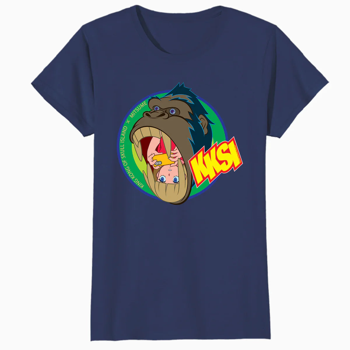 King Kong Skull Island Mitsume Gorilla Pose Anime Classic Official Women's T-Shirt