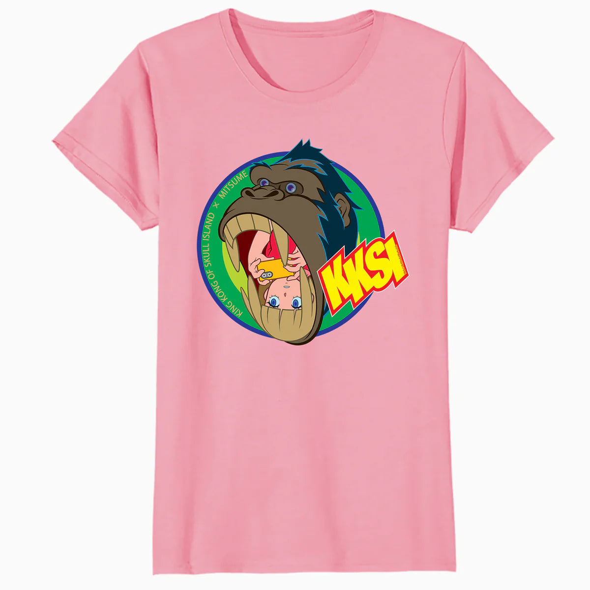 King Kong Skull Island Mitsume Gorilla Pose Anime Classic Official Women's T-Shirt