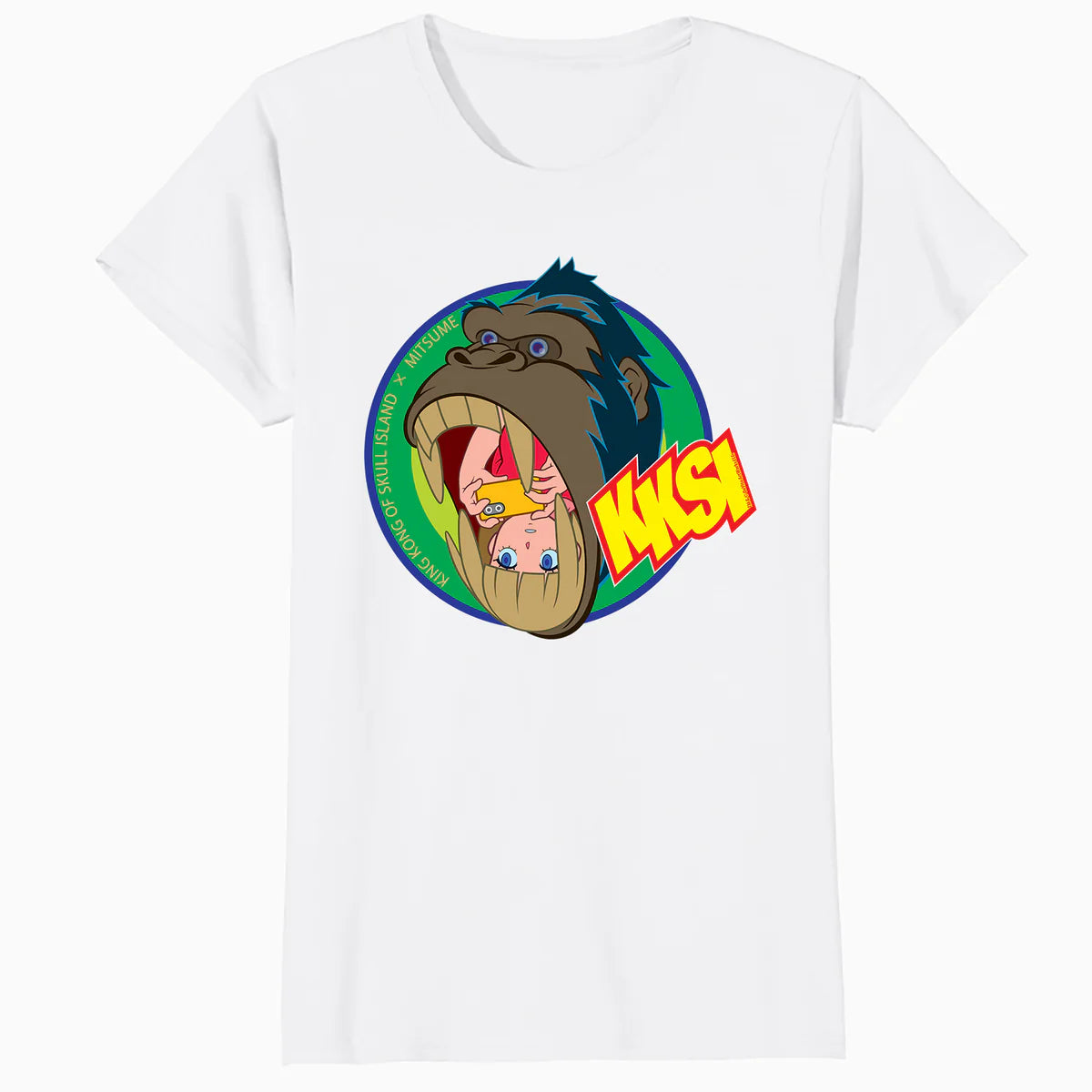 King Kong Skull Island Mitsume Gorilla Pose Anime Classic Official Women's T-Shirt