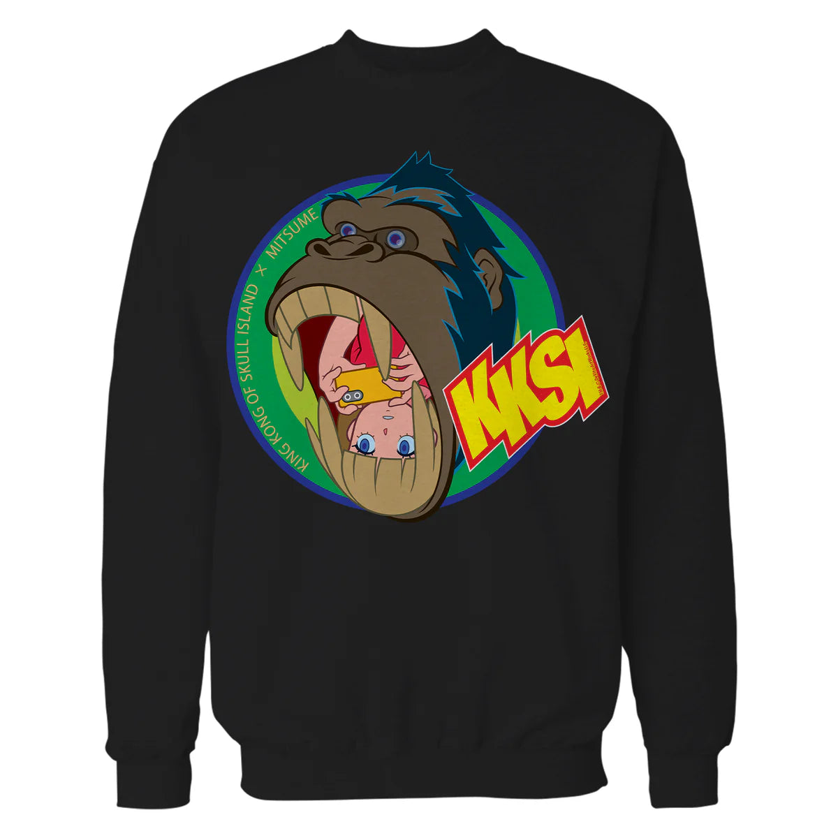 King Kong Skull Island Mitsume Gorilla Pose Anime Classic Official Sweatshirt