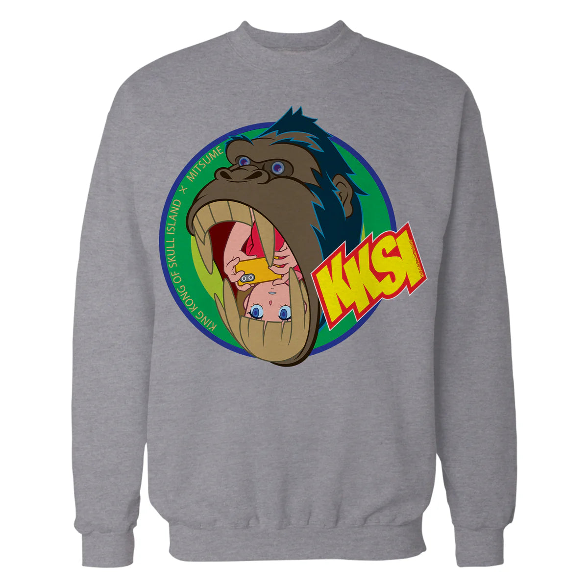 King Kong Skull Island Mitsume Gorilla Pose Anime Classic Official Sweatshirt