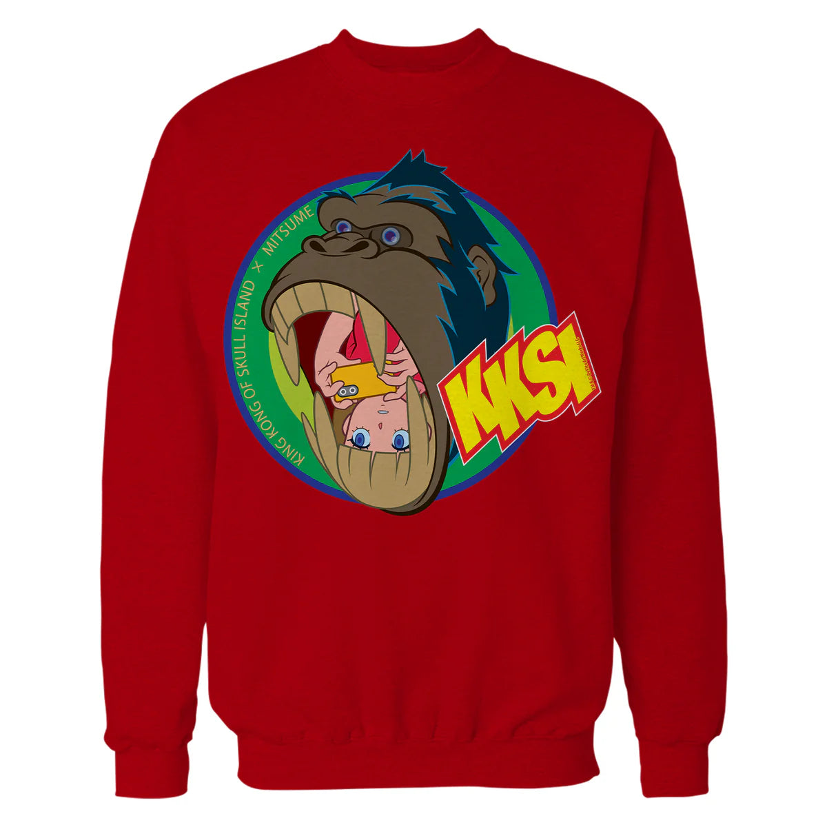 King Kong Skull Island Mitsume Gorilla Pose Anime Classic Official Sweatshirt