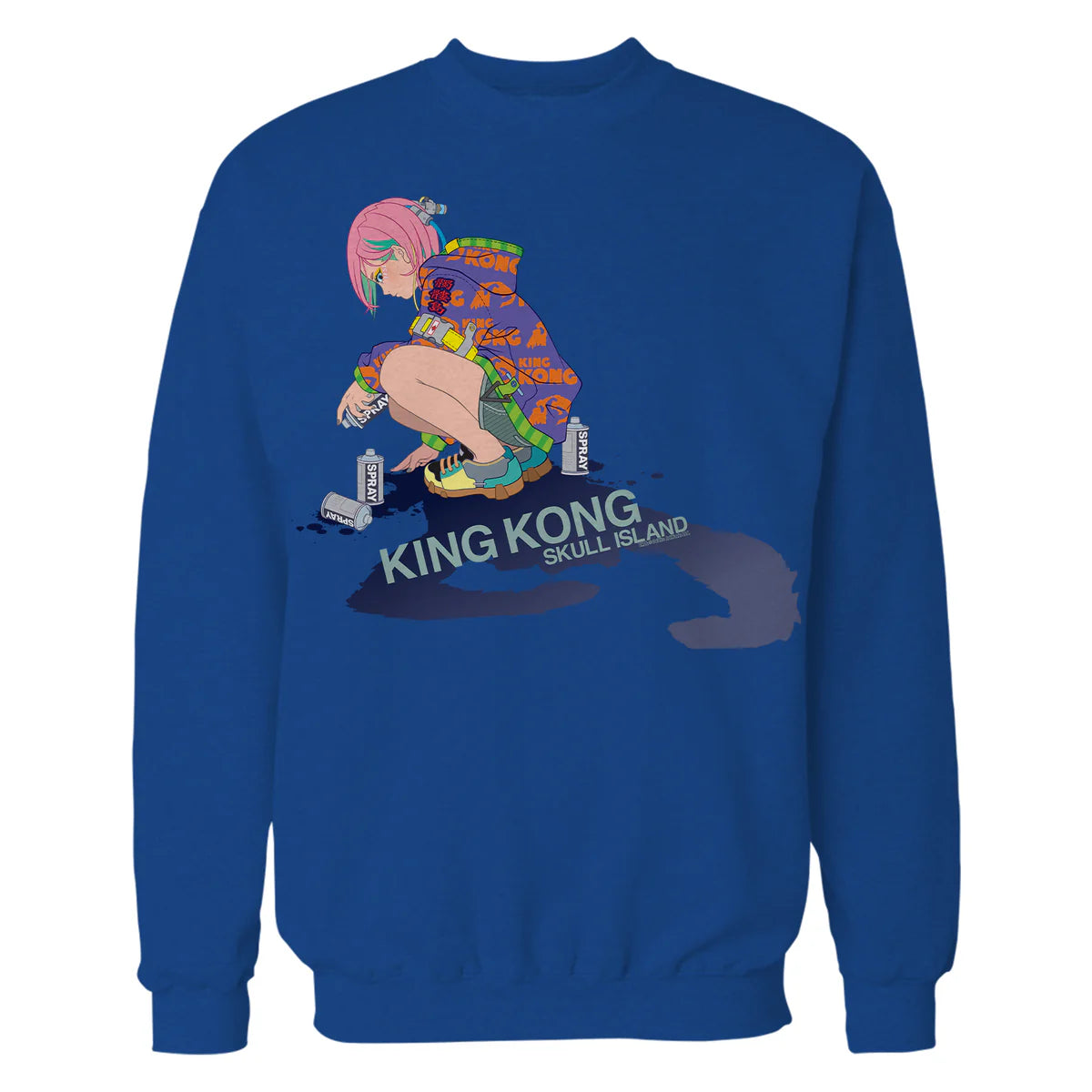 King Kong Skull Island Mitsume Graffiti Spray Anime Classic Official Sweatshirt