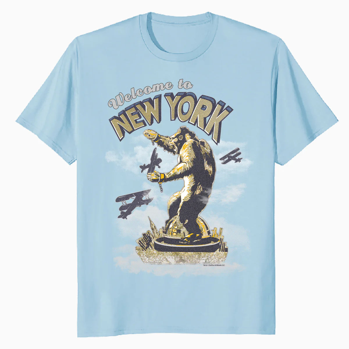 King Kong Skull Island New York NYC Vintage Movie Art Kitsch Official Men's T-Shirt