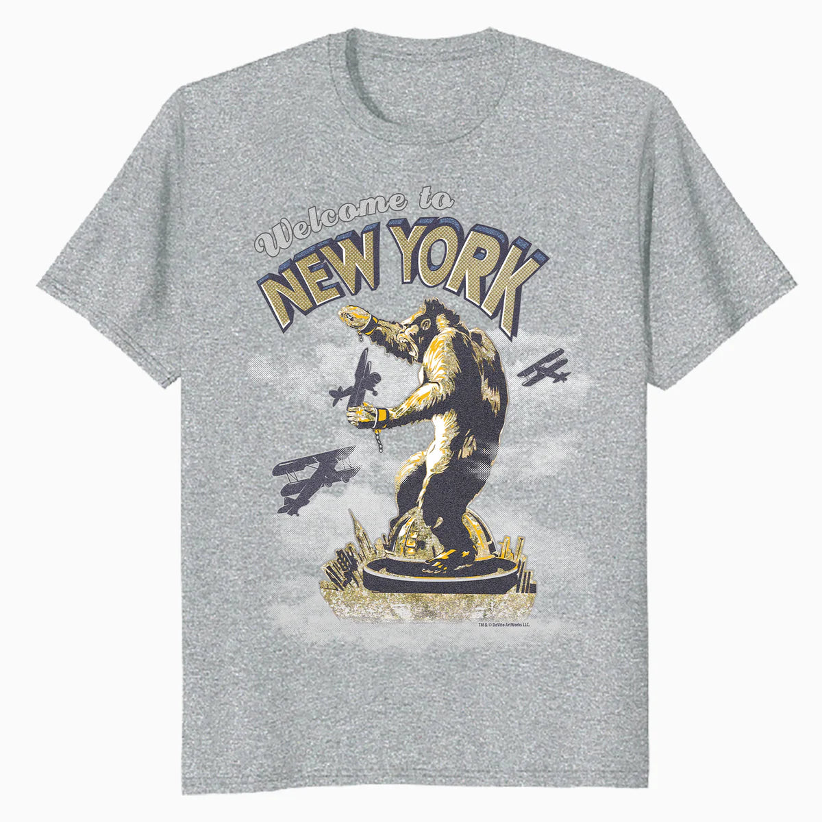 King Kong Skull Island New York NYC Vintage Movie Art Kitsch Official Men's T-Shirt