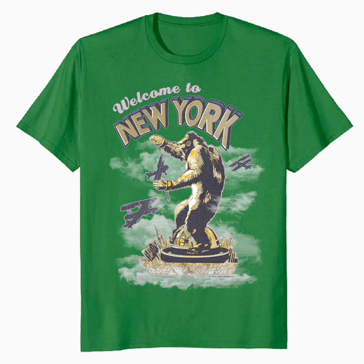 King Kong Skull Island New York NYC Vintage Movie Art Kitsch Official Men's T-Shirt