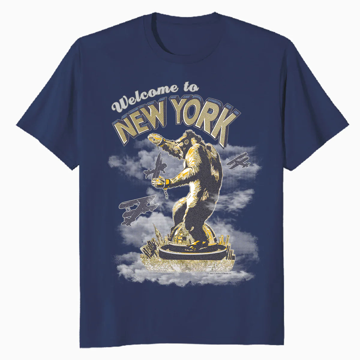 King Kong Skull Island New York NYC Vintage Movie Art Kitsch Official Men's T-Shirt
