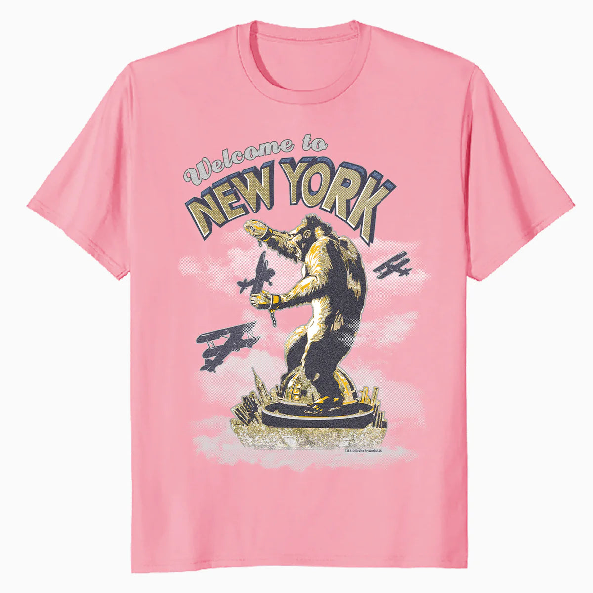 King Kong Skull Island New York NYC Vintage Movie Art Kitsch Official Men's T-Shirt