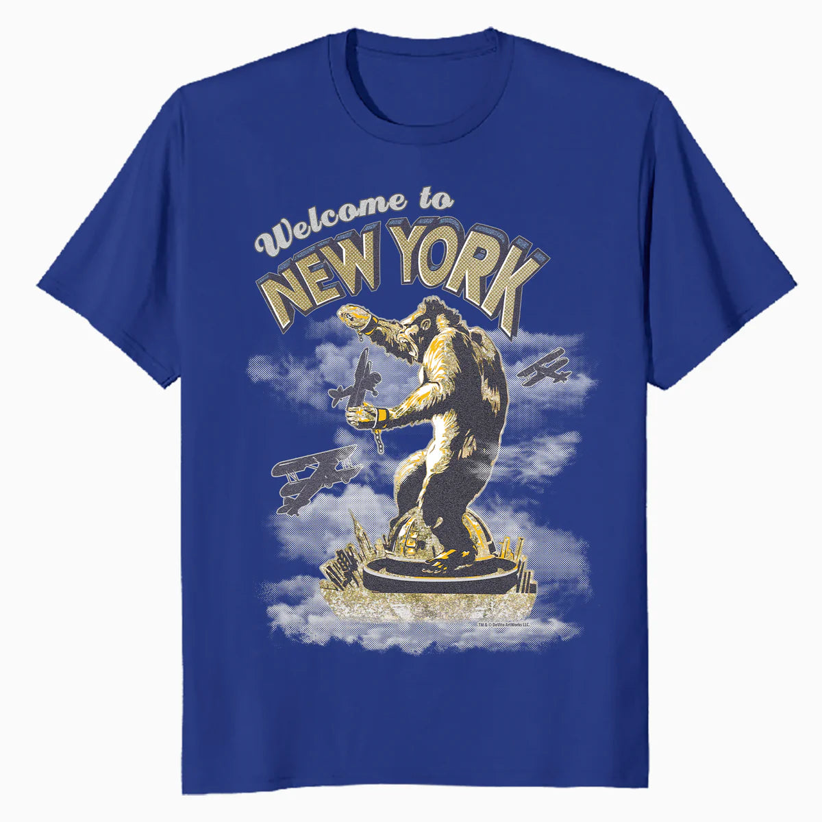 King Kong Skull Island New York NYC Vintage Movie Art Kitsch Official Men's T-Shirt