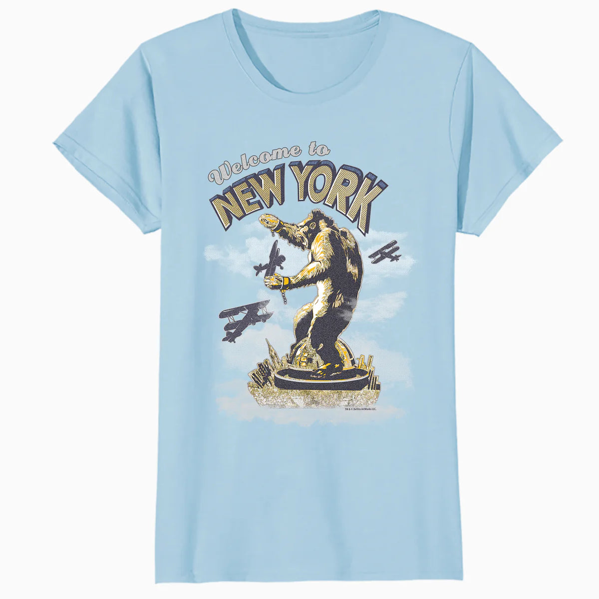 King Kong Skull Island New York NYC Vintage Movie Art Kitsch Official Women's T-Shirt