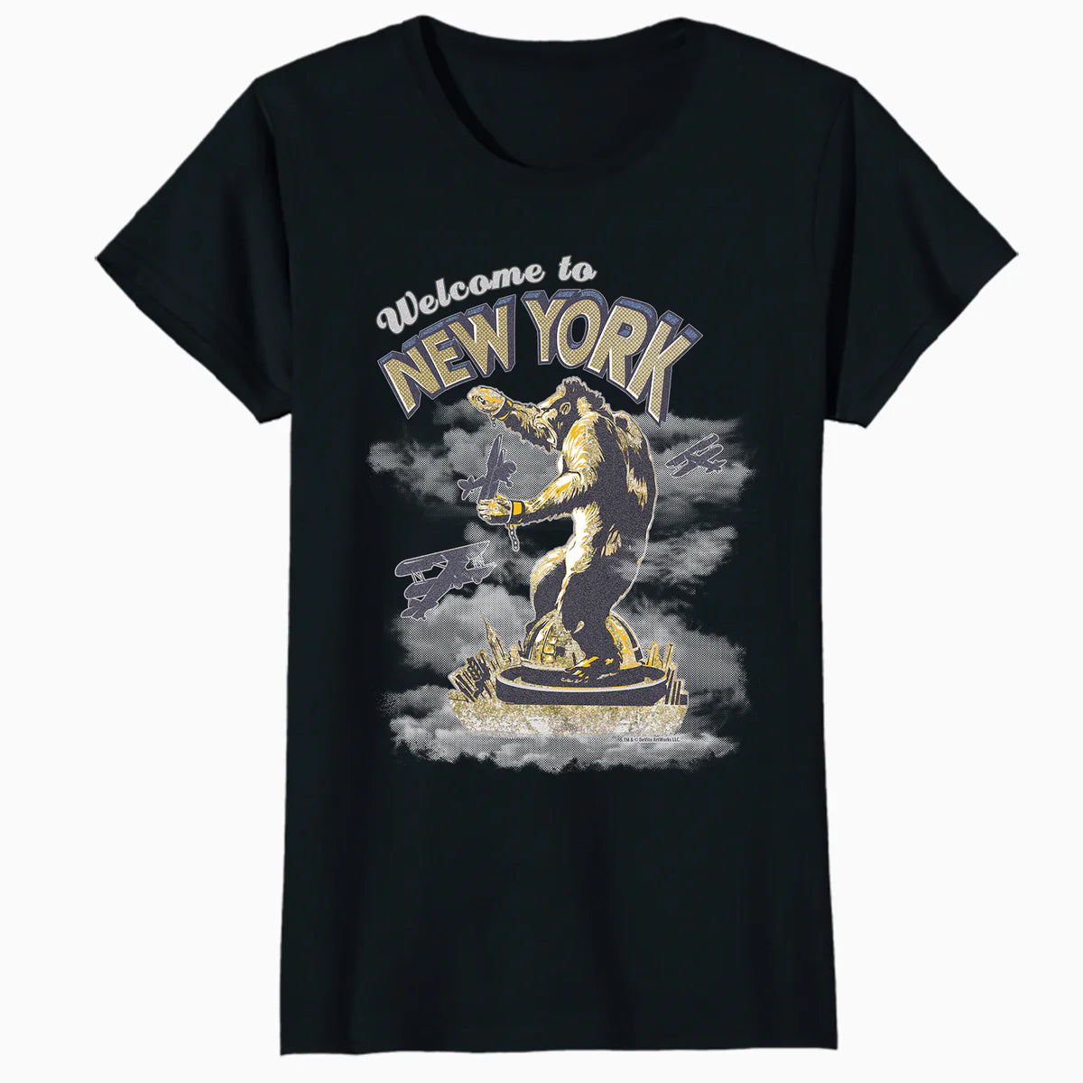 King Kong Skull Island New York NYC Vintage Movie Art Kitsch Official Women's T-Shirt