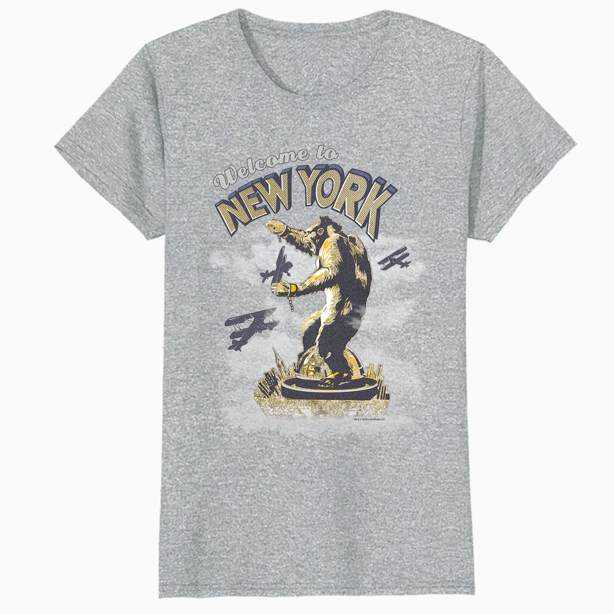 King Kong Skull Island New York NYC Vintage Movie Art Kitsch Official Women's T-Shirt