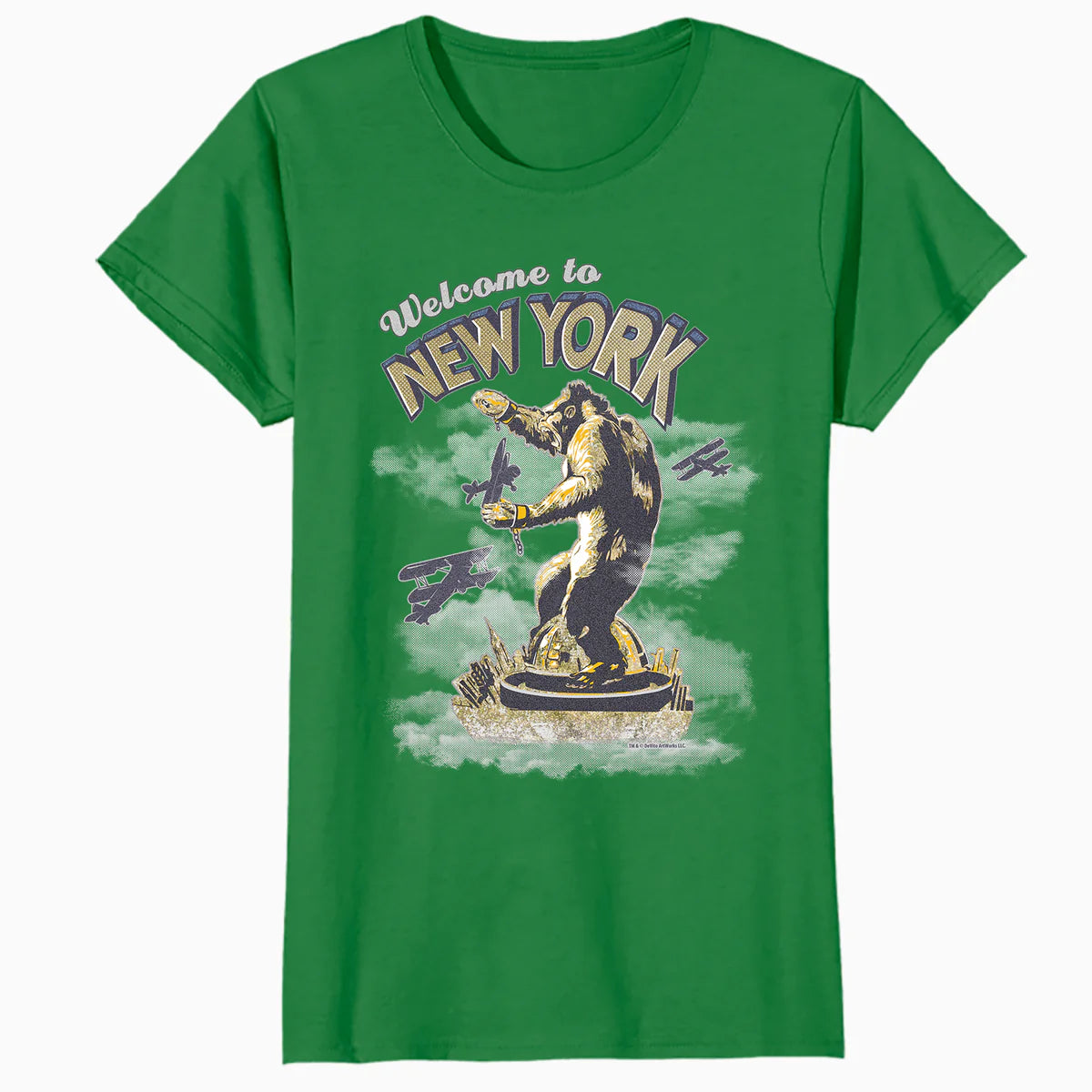 King Kong Skull Island New York NYC Vintage Movie Art Kitsch Official Women's T-Shirt