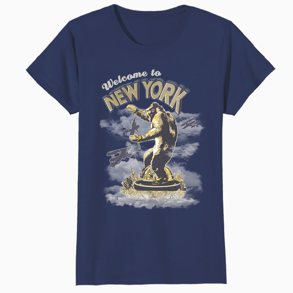 King Kong Skull Island New York NYC Vintage Movie Art Kitsch Official Women's T-Shirt