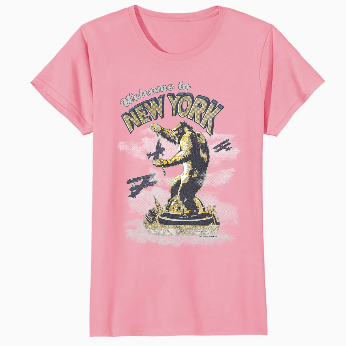 King Kong Skull Island New York NYC Vintage Movie Art Kitsch Official Women's T-Shirt