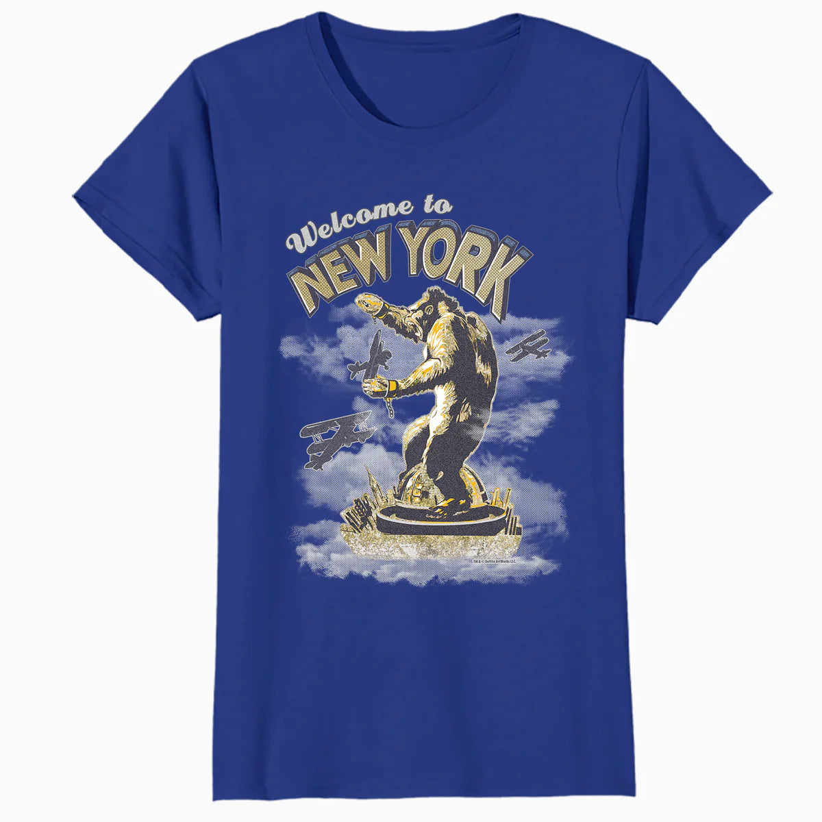 King Kong Skull Island New York NYC Vintage Movie Art Kitsch Official Women's T-Shirt