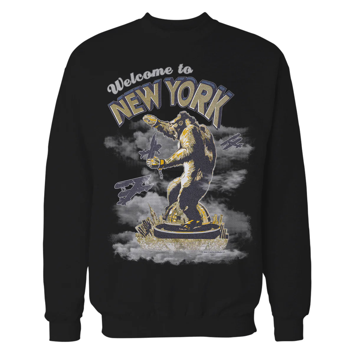 King Kong Skull Island New York NYC Vintage Movie Art Kitsch Official Sweatshirt