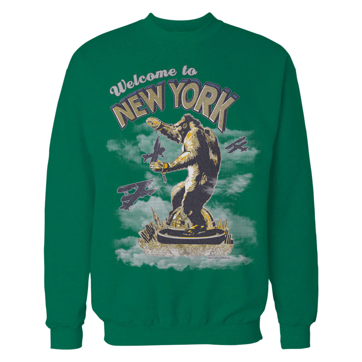 King Kong Skull Island New York NYC Vintage Movie Art Kitsch Official Sweatshirt