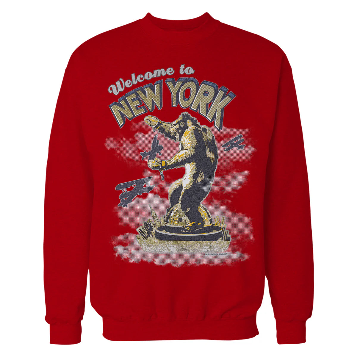 King Kong Skull Island New York NYC Vintage Movie Art Kitsch Official Sweatshirt