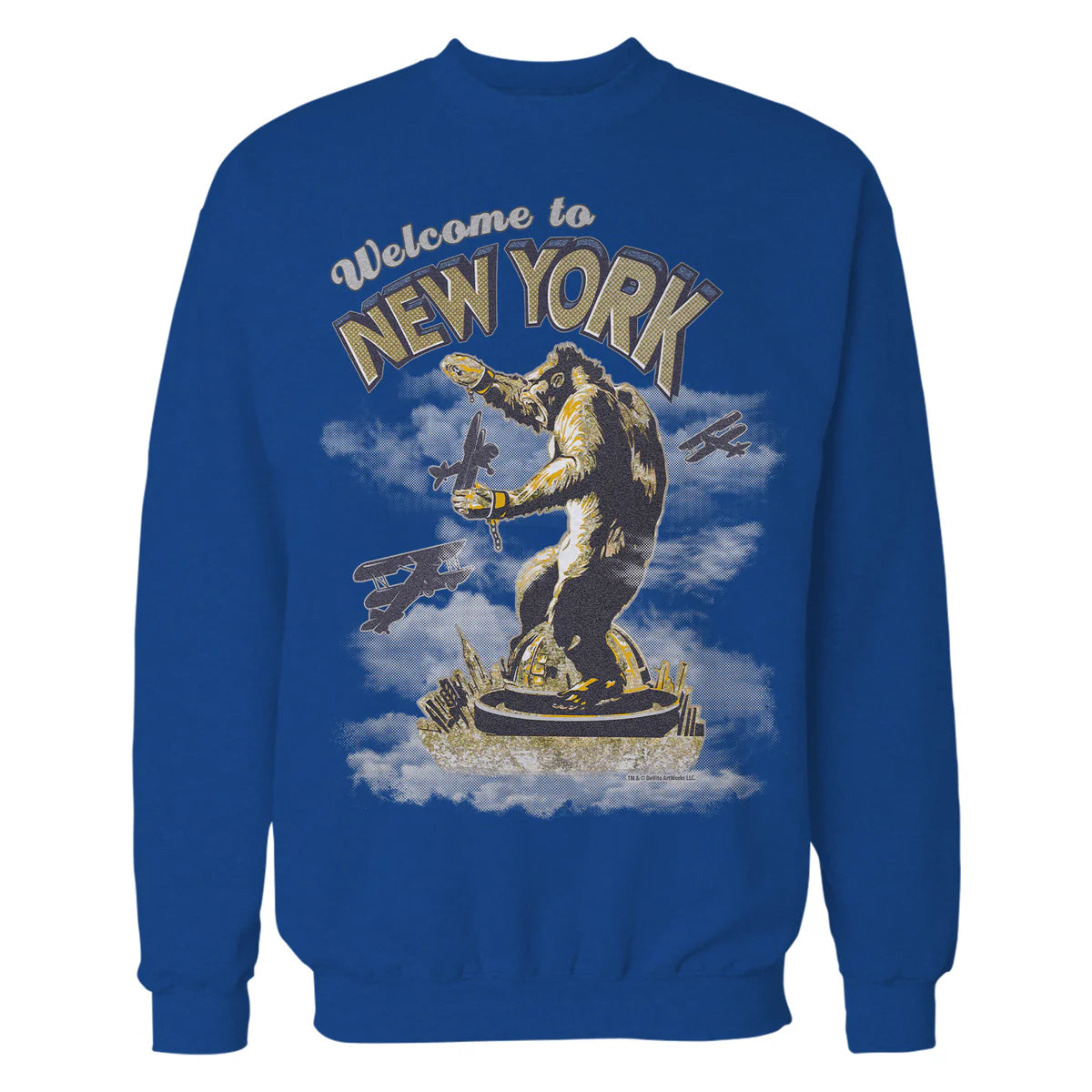 King Kong Skull Island New York NYC Vintage Movie Art Kitsch Official Sweatshirt