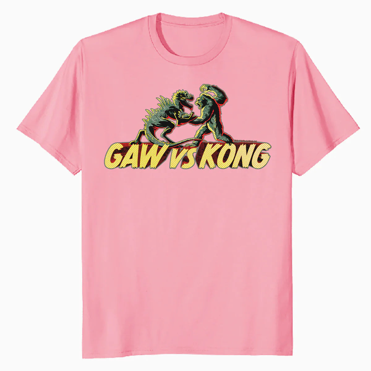 King Kong Skull Island Vs Gaw MonsterVerse Mash Stencil Geek Official Men's T-Shirt
