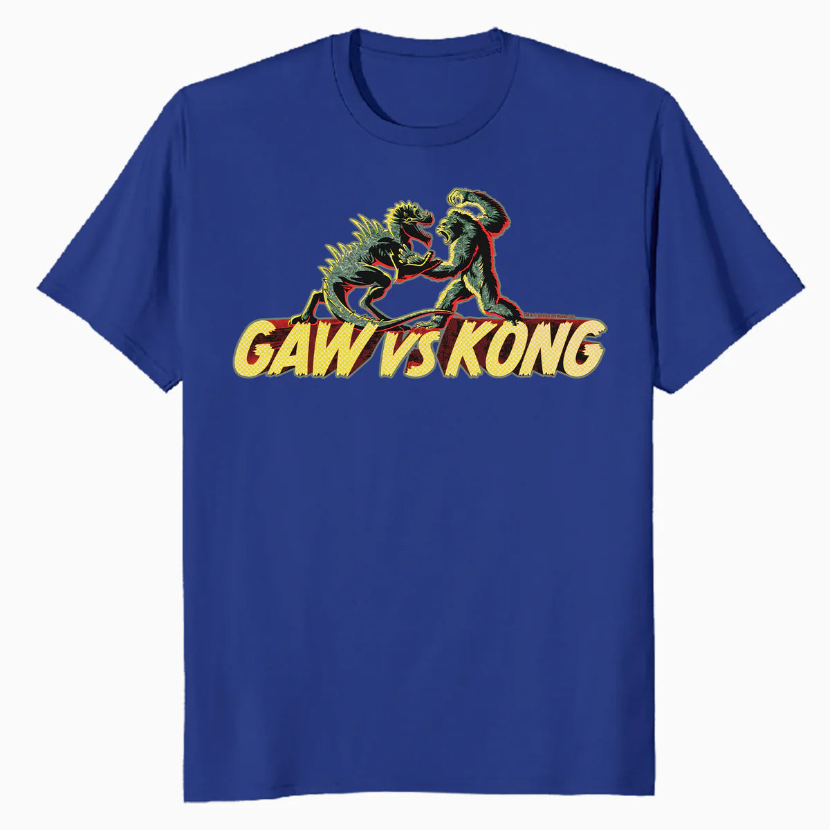 King Kong Skull Island Vs Gaw MonsterVerse Mash Stencil Geek Official Men's T-Shirt