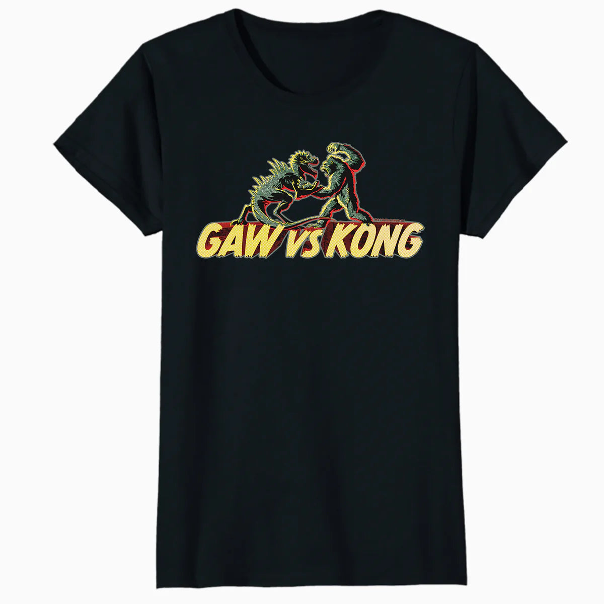 King Kong Skull Island Vs Gaw MonsterVerse Mash Stencil Geek Official Women's T-Shirt