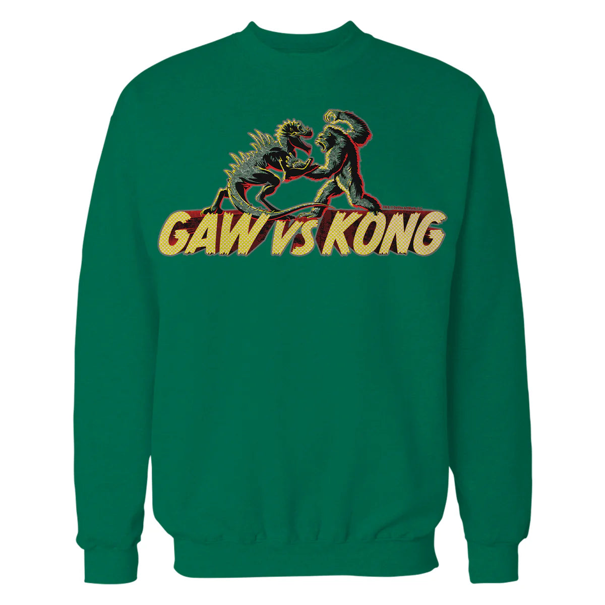 King Kong Skull Island Vs Gaw MonsterVerse Mash Stencil Geek Official Sweatshirt
