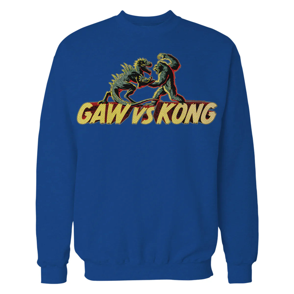King Kong Skull Island Vs Gaw MonsterVerse Mash Stencil Geek Official Sweatshirt