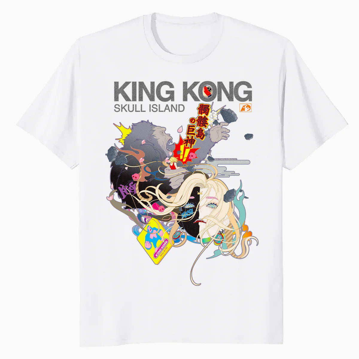 King Kong Skull Island X Mitsume Anime Manga Cyberpunk Kaiju Official Men's T-Shirt