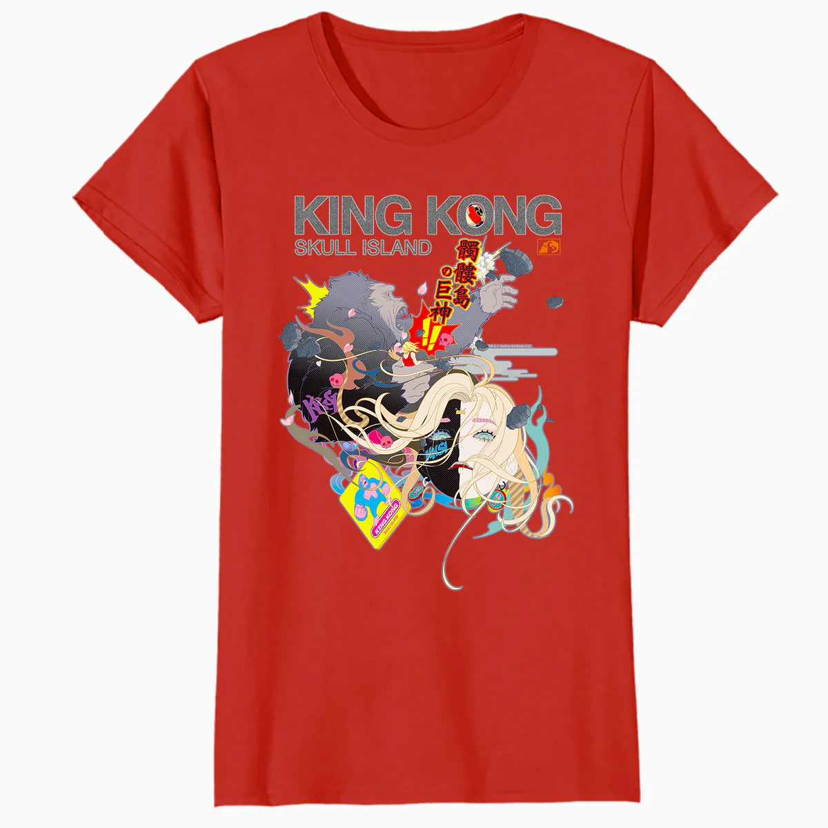 King Kong Skull Island X Mitsume Anime Manga Cyberpunk Kaiju Official Women's T-Shirt