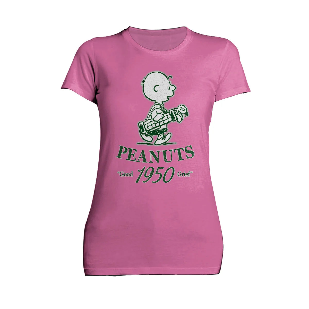 Peanuts Charlie Brown Good Grief Classic Comic Golf Retro Cartoon Official Women's T-Shirt