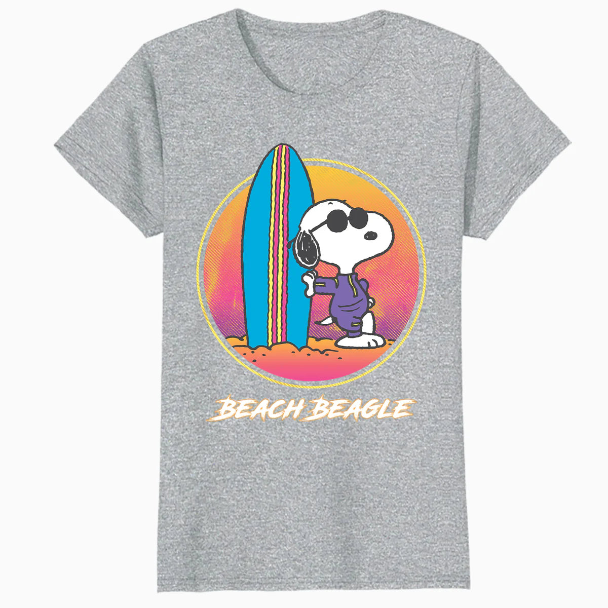 Peanuts Snoopy Aloha Disco Beach Summer Fun Surf Sports Miami Retro Official Women's T-Shirt