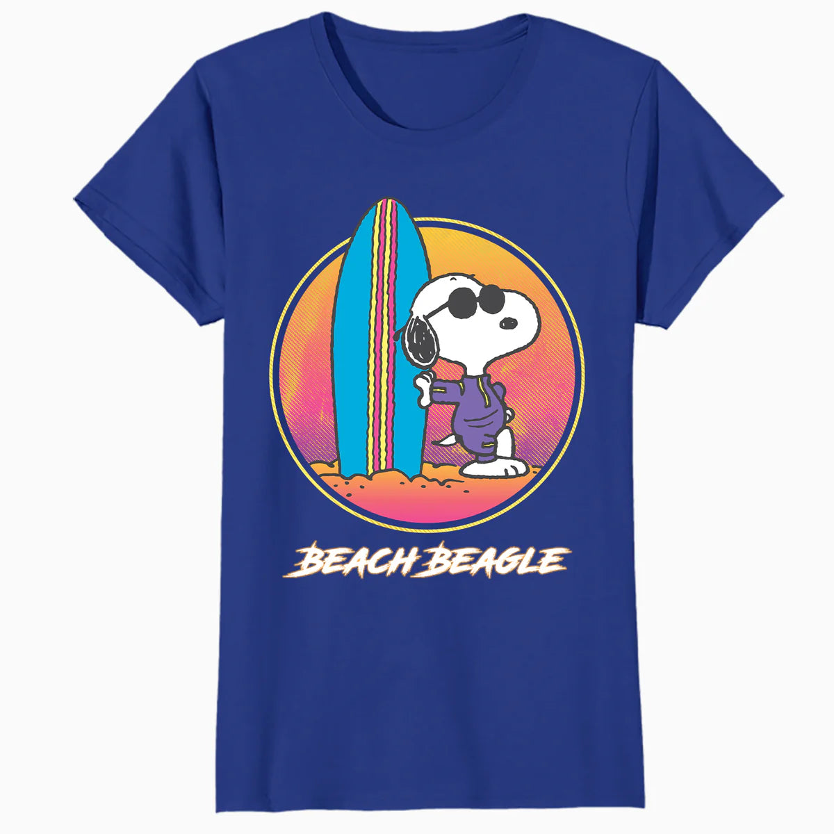 Peanuts Snoopy Aloha Disco Beach Summer Fun Surf Sports Miami Retro Official Women's T-Shirt