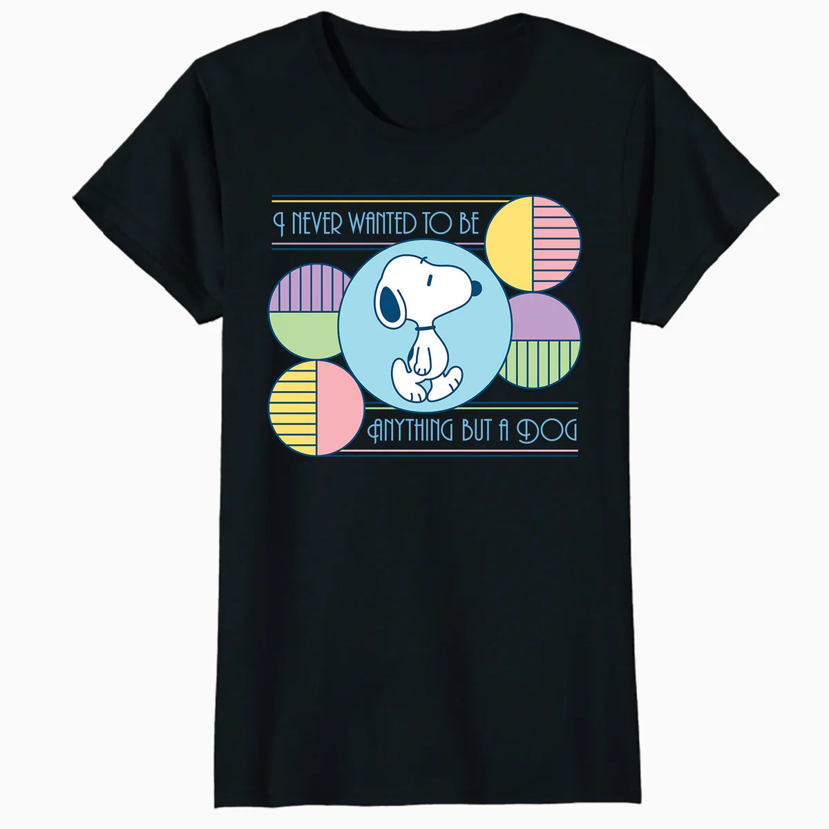 Peanuts Snoopy Art Deco Beagle Defiant Dog Lol Fun Epic Vintage Official Women's T-Shirt