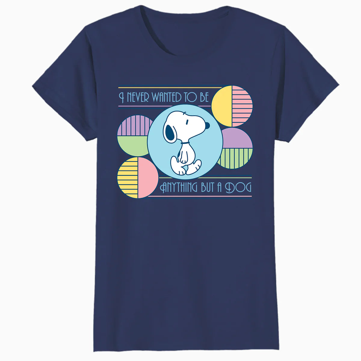 Peanuts Snoopy Art Deco Beagle Defiant Dog Lol Fun Epic Vintage Official Women's T-Shirt