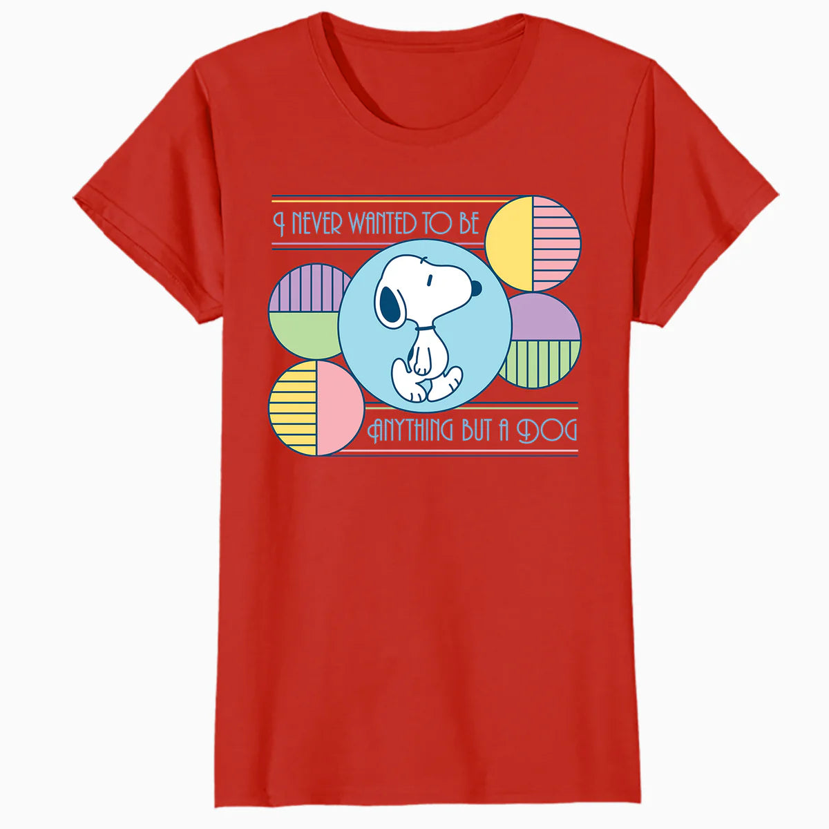Peanuts Snoopy Art Deco Beagle Defiant Dog Lol Fun Epic Vintage Official Women's T-Shirt