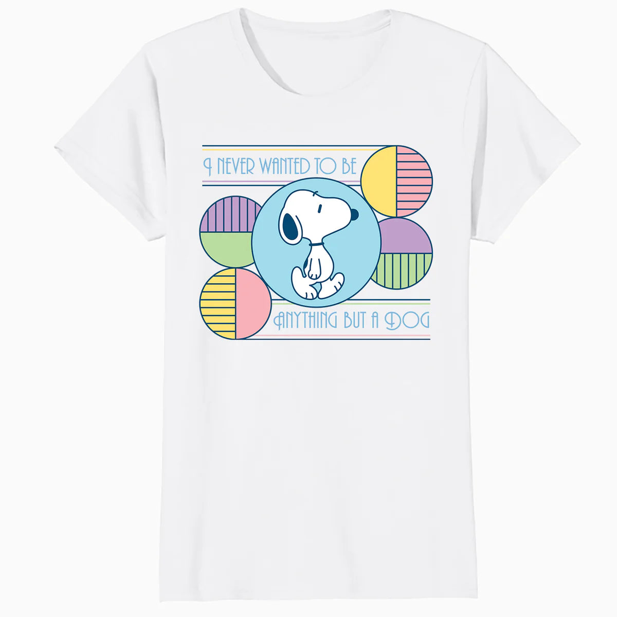 Peanuts Snoopy Art Deco Beagle Defiant Dog Lol Fun Epic Vintage Official Women's T-Shirt