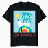 Peanuts Snoopy Art Deco Club Paradiso Summer Palm Beach Fun Retro Official Men's T-Shirt