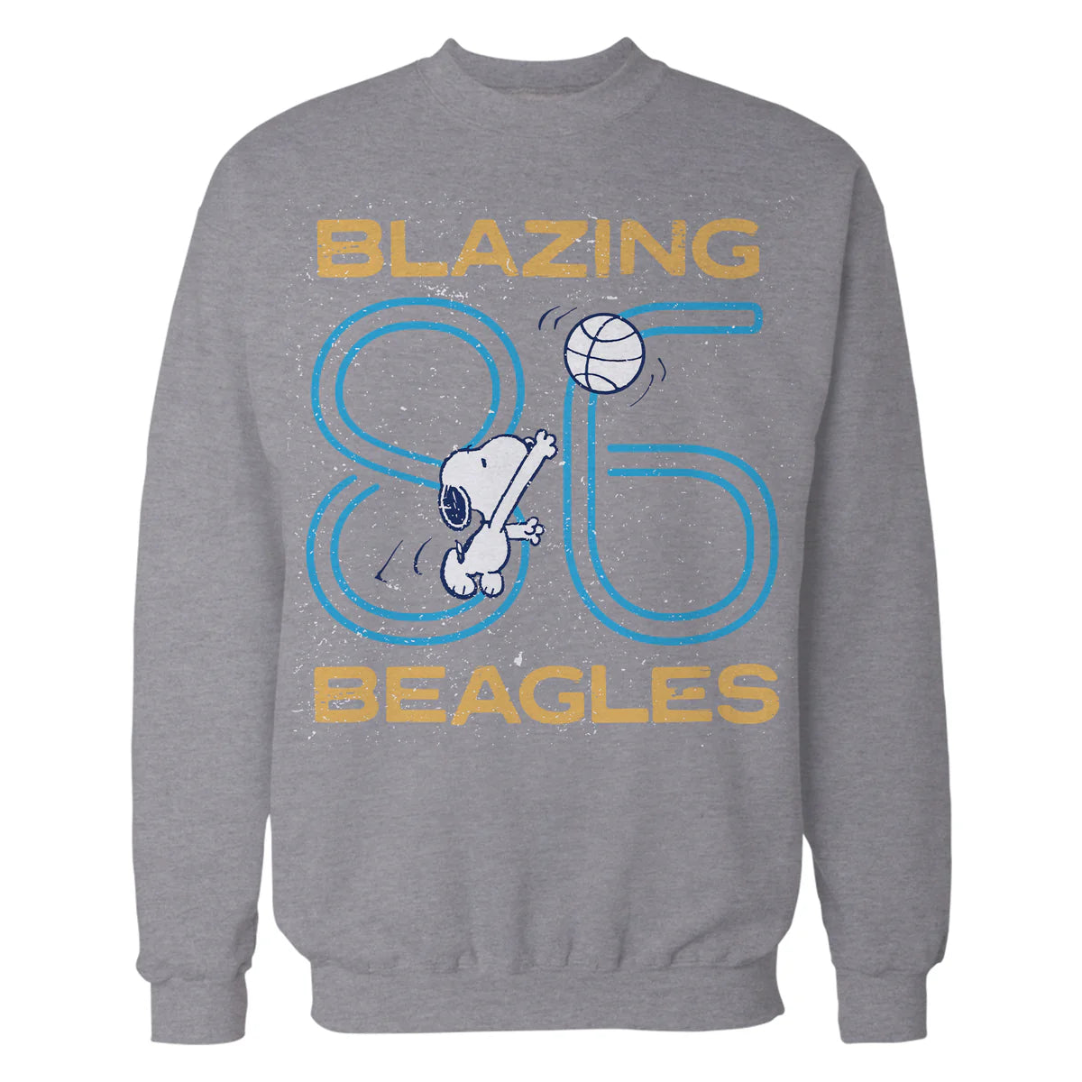 Peanuts Snoopy Basketball Blazing Beagles Team 86 Sport Winner Retro Official Sweatshirt